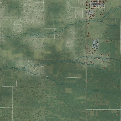 Second close-up of the map of Grant, Portage County, Wisconsin print showing more streets and buildings