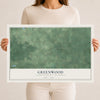 Map of Greenwood, Taylor County, Wisconsin, 12 x 18 inch unframed archival matte print