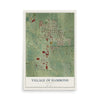 Map of Hammond, Wisconsin, 12 x 18 inch unframed archival matte print