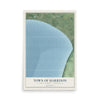 Map of the Town of Harrison, Calumet County, Wisconsin, 12 x 18 inch unframed archival matte print