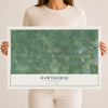 Map of Hawthorne, Wisconsin, 12 x 18 inch unframed archival matte print