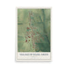 Map of Hazel Green, Wisconsin, 12 x 18 inch unframed archival matte print
