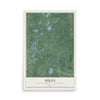 Map of Hiles, Forest County, Wisconsin, 12 x 18 inch unframed archival matte print