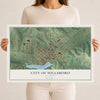 Map of Hillsboro, Wisconsin, 12 x 18 inch unframed archival matte print