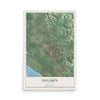 Map of Holmen, Wisconsin, 12 x 18 inch unframed archival matte print
