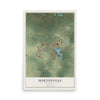 Map of Hortonville, Wisconsin, 12 x 18 inch unframed archival matte print