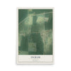 Map of Ingram, Wisconsin, 12 x 18 inch unframed archival matte print