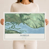 Map of Isabelle, Wisconsin, 12 x 18 inch unframed archival matte print
