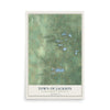 Map of the Town of Jackson, Adams County, Wisconsin, 12 x 18 inch unframed archival matte print