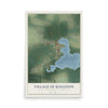 Map of Kingston, Wisconsin, 12 x 18 inch unframed archival matte print