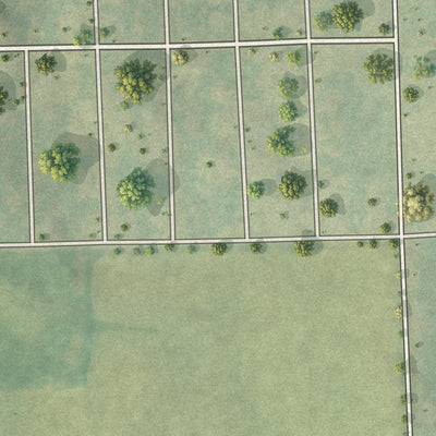 Close-up of the map of Lake Ivanhoe, Wisconsin print showing street and building detail