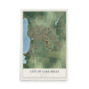 Map of Lake Mills, Wisconsin, 12 x 18 inch unframed archival matte print