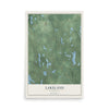 Map of Lakeland, Wisconsin, 12 x 18 inch unframed archival matte print