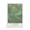 Map of Little Wolf, Wisconsin, 12 x 18 inch unframed archival matte print