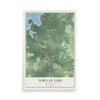 Map of the Town of Lodi, Wisconsin, 12 x 18 inch unframed archival matte print