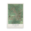 Map of Lodi, Wisconsin, 12 x 18 inch unframed archival matte print