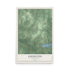 Map of Ludington, Wisconsin, 12 x 18 inch unframed archival matte print