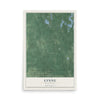 Map of Lynne, Wisconsin, 12 x 18 inch unframed archival matte print