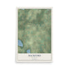 Map of Mackford, Wisconsin, 12 x 18 inch unframed archival matte print