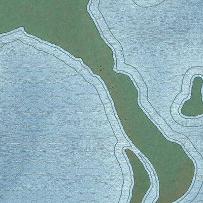 Second close-up of the map of Maiden Rock, Wisconsin print showing more streets and buildings