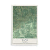Map of Maple, Wisconsin, 12 x 18 inch unframed archival matte print