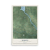 Map of Marion, Juneau County, Wisconsin, 12 x 18 inch unframed archival matte print
