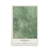 Map of McMillan, Wisconsin, 12 x 18 inch unframed archival matte print