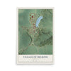 Map of Melrose, Wisconsin, 12 x 18 inch unframed archival matte print