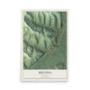 Map of Melvina, Wisconsin, 12 x 18 inch unframed archival matte print