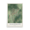 Map of Milltown, Wisconsin, 12 x 18 inch unframed archival matte print