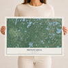 Map of Minocqua, Wisconsin, 12 x 18 inch unframed archival matte print