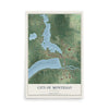 Map of Montello, Wisconsin, 12 x 18 inch unframed archival matte print