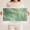 Map of Mount Sterling, Wisconsin, 12 x 18 inch unframed archival matte print
