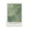 Map of the Town of Mukwonago, Wisconsin, 12 x 18 inch unframed archival matte print