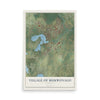 Map of Mukwonago, Wisconsin, 12 x 18 inch unframed archival matte print