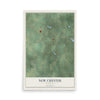 Map of New Chester, Wisconsin, 12 x 18 inch unframed archival matte print