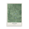 Map of New Hope, Wisconsin, 12 x 18 inch unframed archival matte print