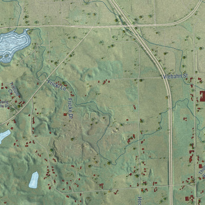 Close-up of the map of Newton, Manitowoc County, Wisconsin print showing street and building detail