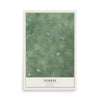 Map of Norrie, Wisconsin, 12 x 18 inch unframed archival matte print