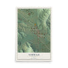 Map of Norwalk, Wisconsin, 12 x 18 inch unframed archival matte print