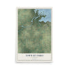 Map of the Town of Omro, Wisconsin, 12 x 18 inch unframed archival matte print