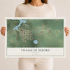 Map of Oxford, Wisconsin, 12 x 18 inch unframed archival matte print