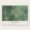 Paac Ciinak, Wisconsin map print, the full design