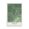 Map of Parkland, Wisconsin, 12 x 18 inch unframed archival matte print