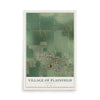 Map of Plainfield, Wisconsin, 12 x 18 inch unframed archival matte print