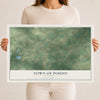 Map of the Town of Pound, Wisconsin, 12 x 18 inch unframed archival matte print