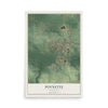 Map of Poynette, Wisconsin, 12 x 18 inch unframed archival matte print