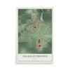 Map of Prentice, Wisconsin, 12 x 18 inch unframed archival matte print