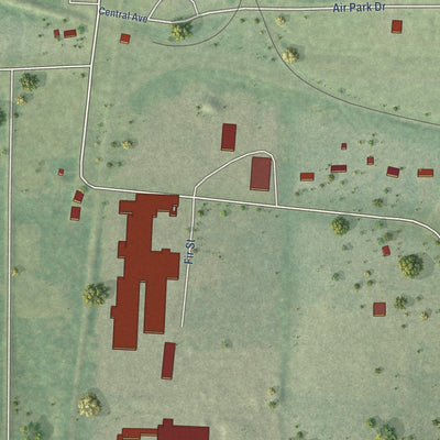 Second close-up of the map of Prentice, Wisconsin print showing more streets and buildings