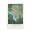 Map of Radisson, Wisconsin, 12 x 18 inch unframed archival matte print